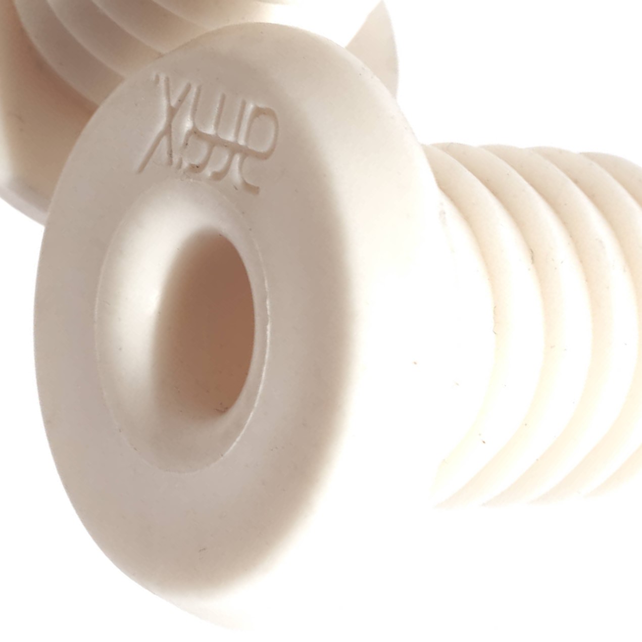 Weiße Lenkerenden mit AFFIX Aufschrift