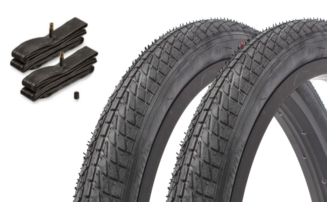 BMX tire set KUJO Tony T 20 inch x 1.75 inch + AV inner tube