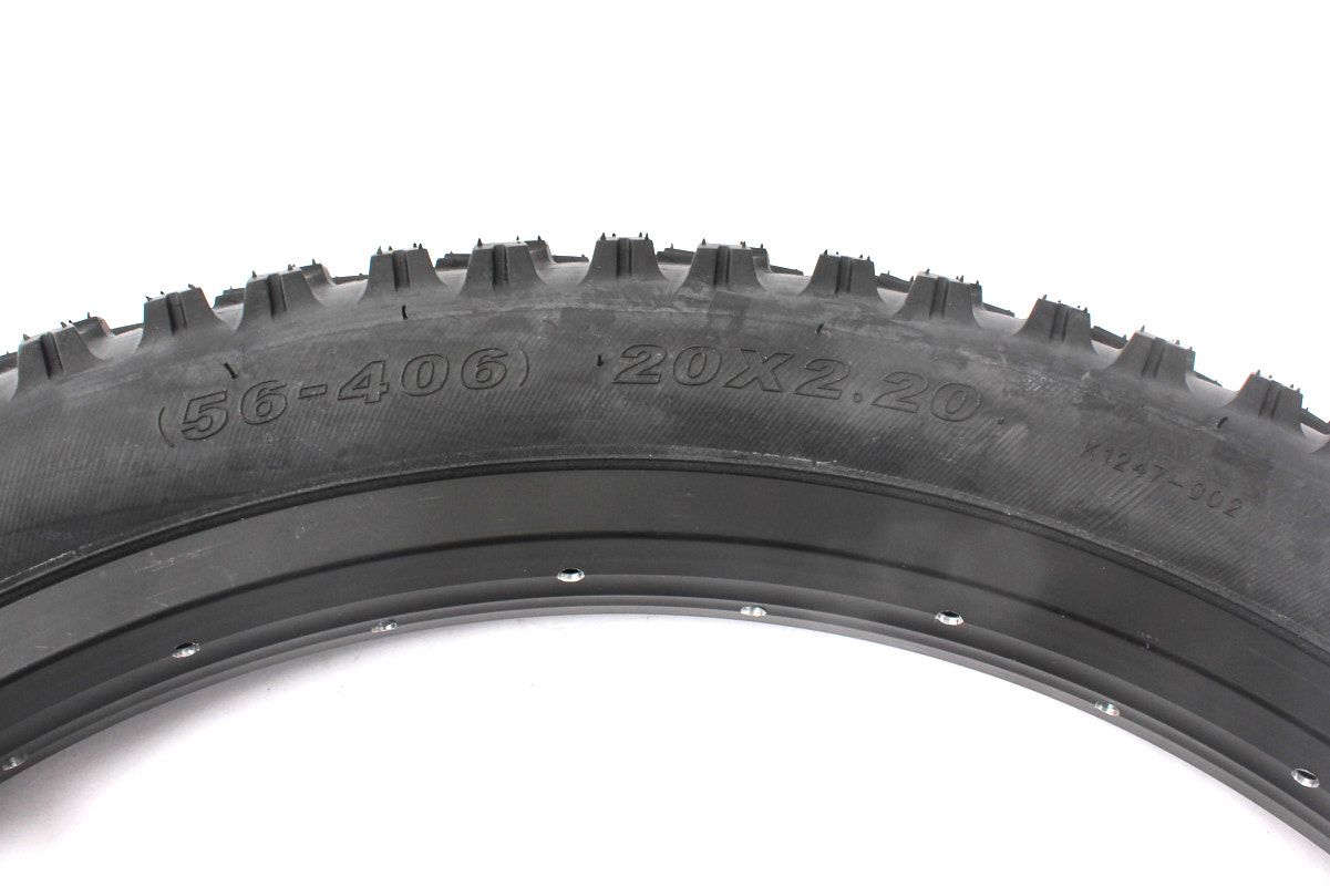 BMX tire set KENDA AMRAK 20 inch x 2.20 inch black + AV inner tube