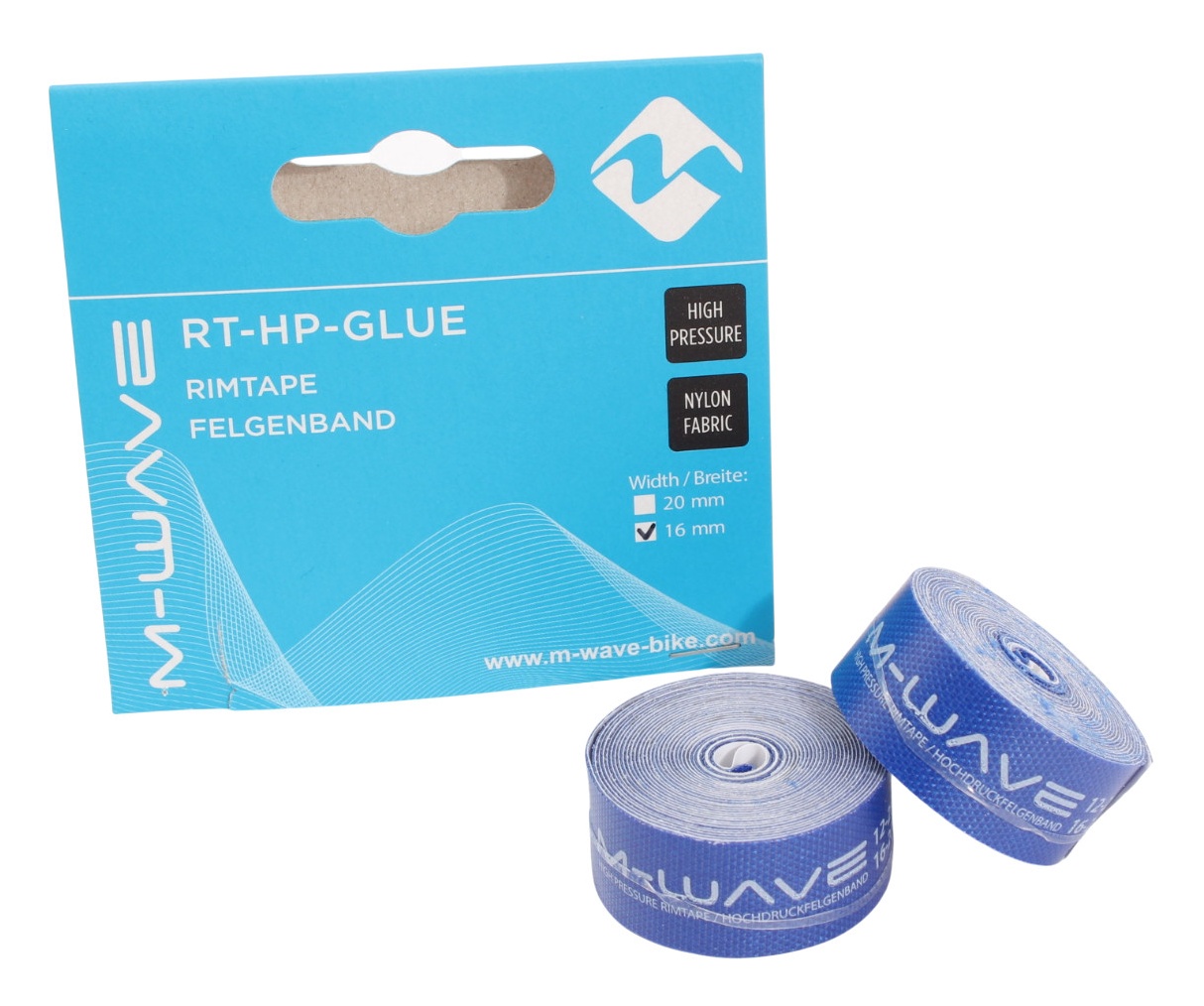 Bicycle High Pressure Rim Tape RT-HP-Glue (1 Pair) 16mm