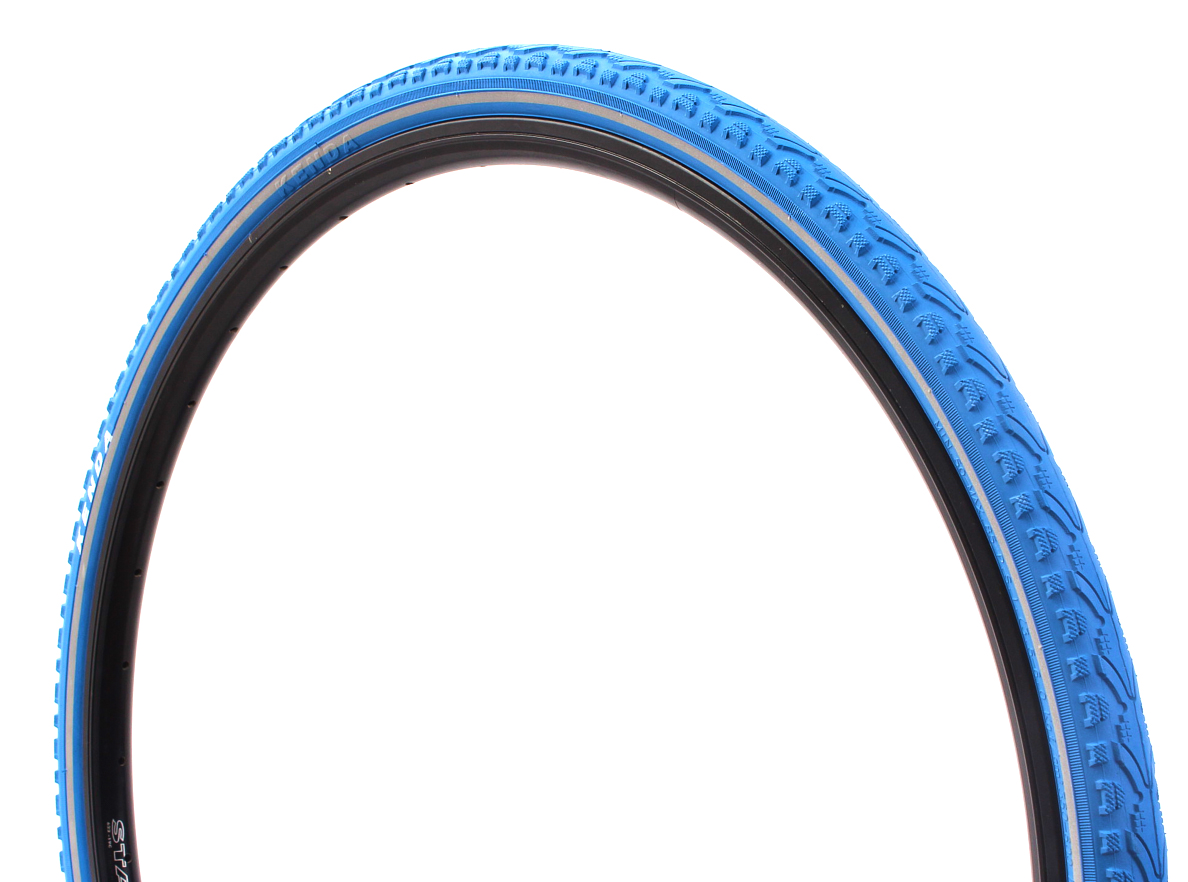 Khan Fixie road bike wire tire set KENDA 700 x 38C tire blue + FV inner tube