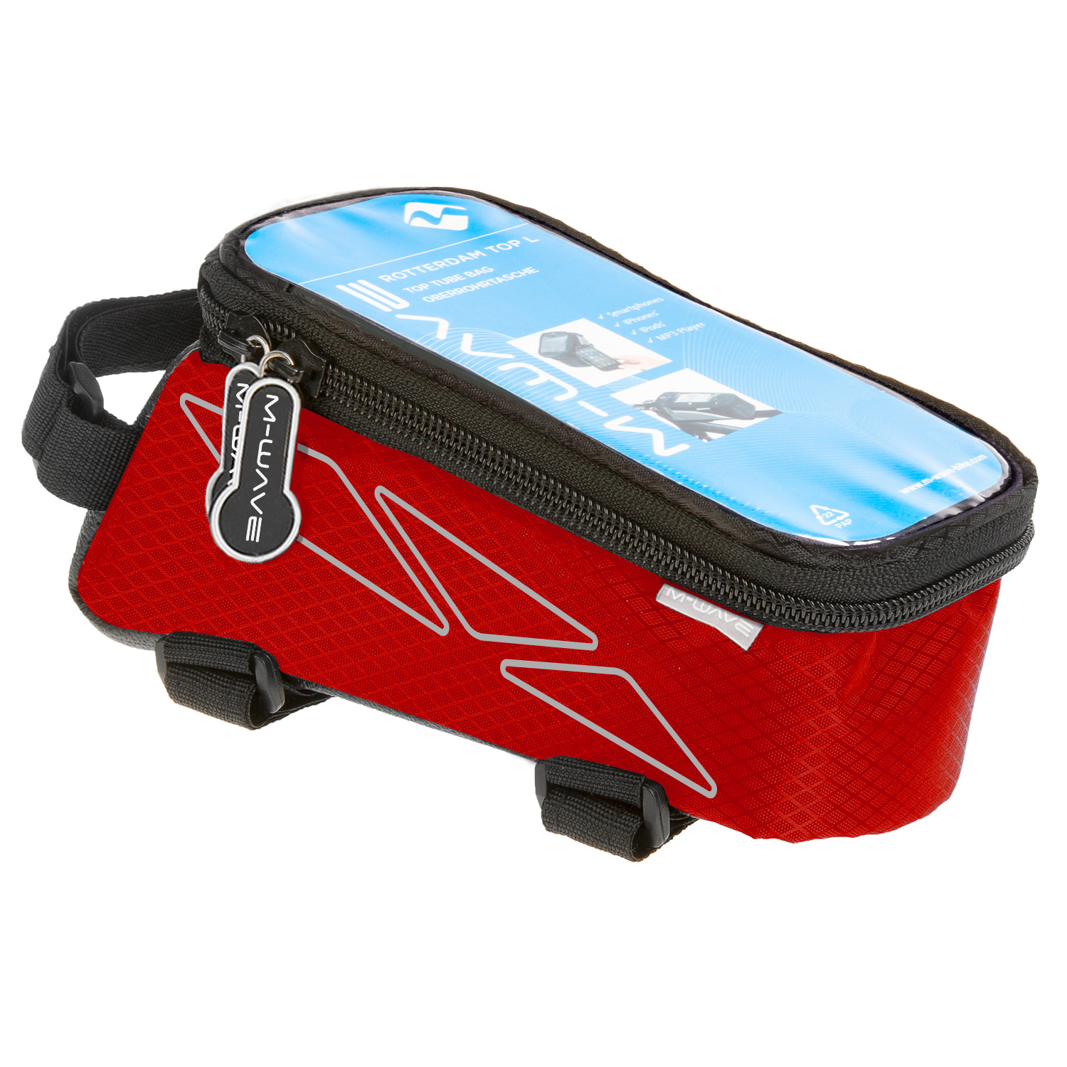 M-WAVE Rotterdam Top L top tube bag red