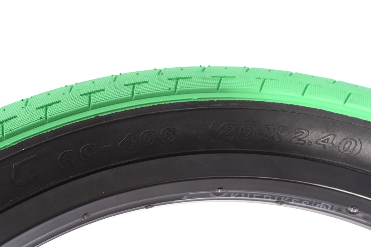 BMX tire set KHE ACME 20 inch x 2.40 inch green