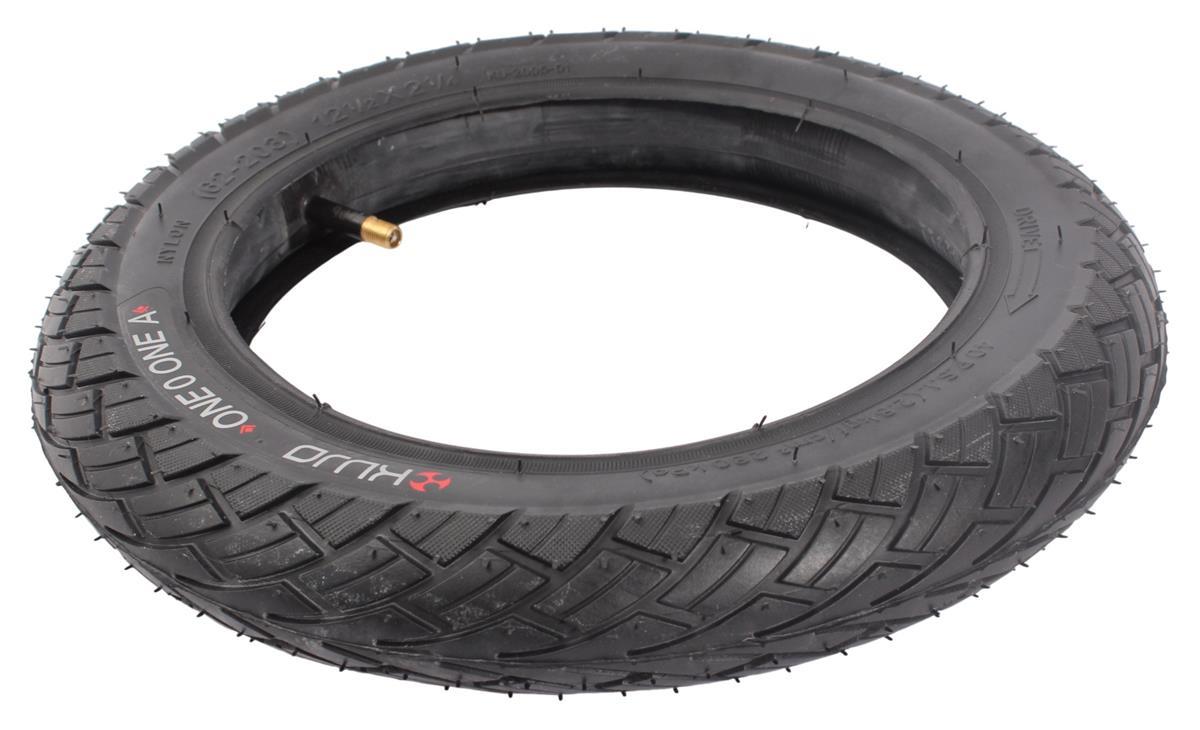 Bicycle tire set KUJO ONE 0 ONE A 12.5 inch x 2.25" + AV inner tube
