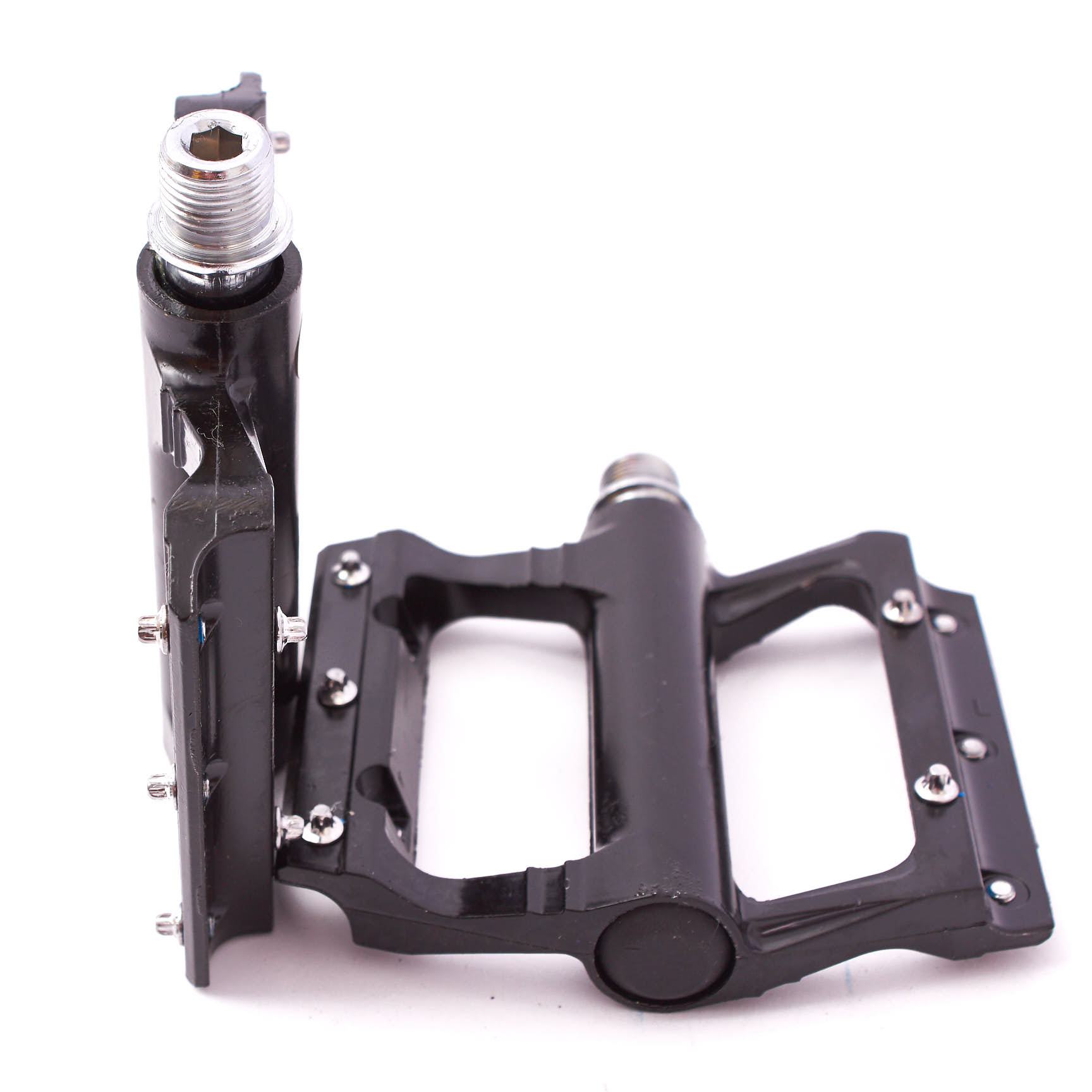 Aluminium BMX Pedale mit silbernen Pins und Schraubgewinde