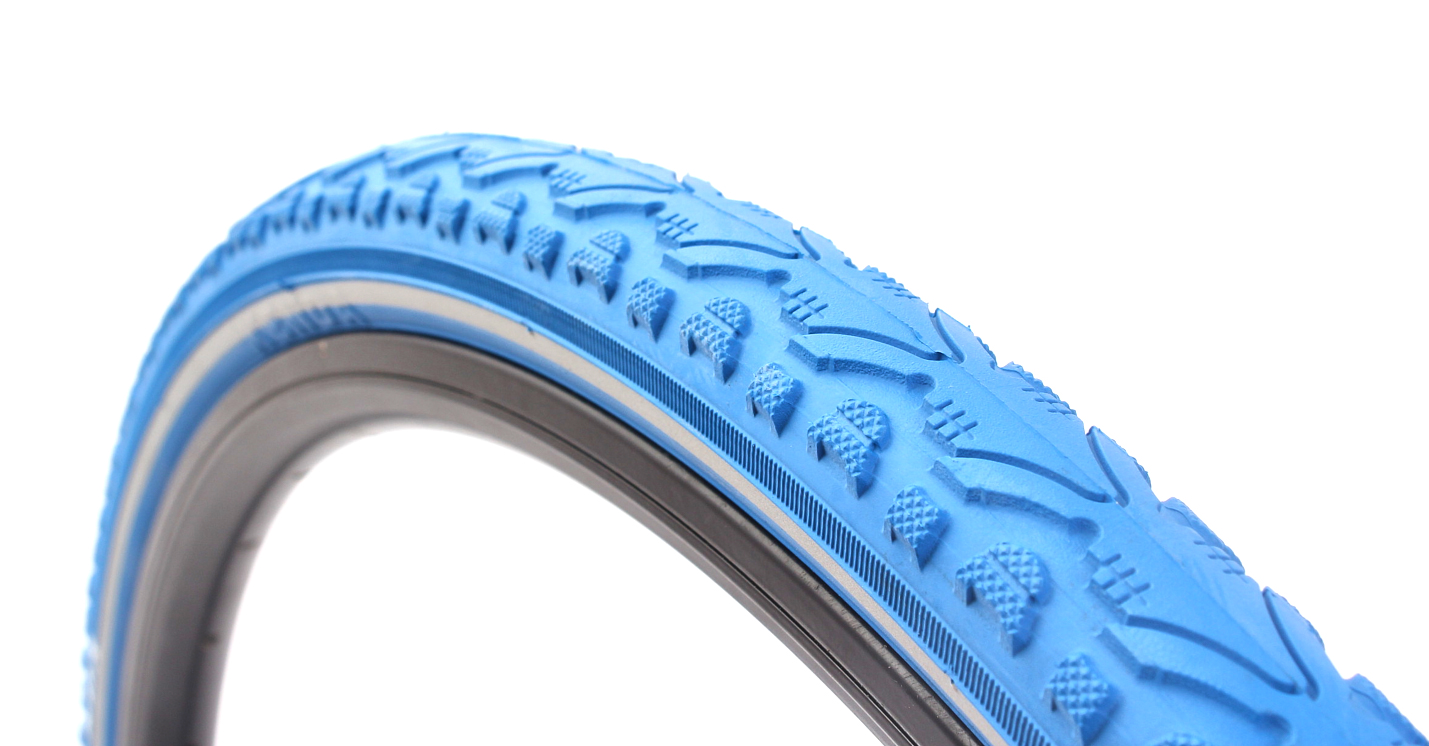 Khan Fixie road bike wire tire set KENDA 700 x 38C tire blue + FV inner tube