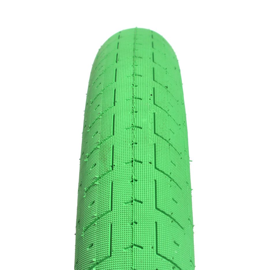 BMX tire set KHE ACME 20 inch x 2.40 inch green + AV inner tube