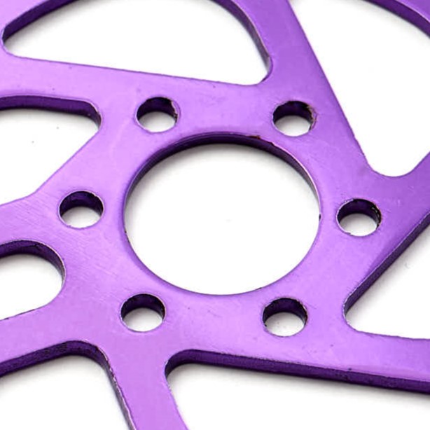 Innenring von Kettenblatt in Lila mit 24mm Durchmesser