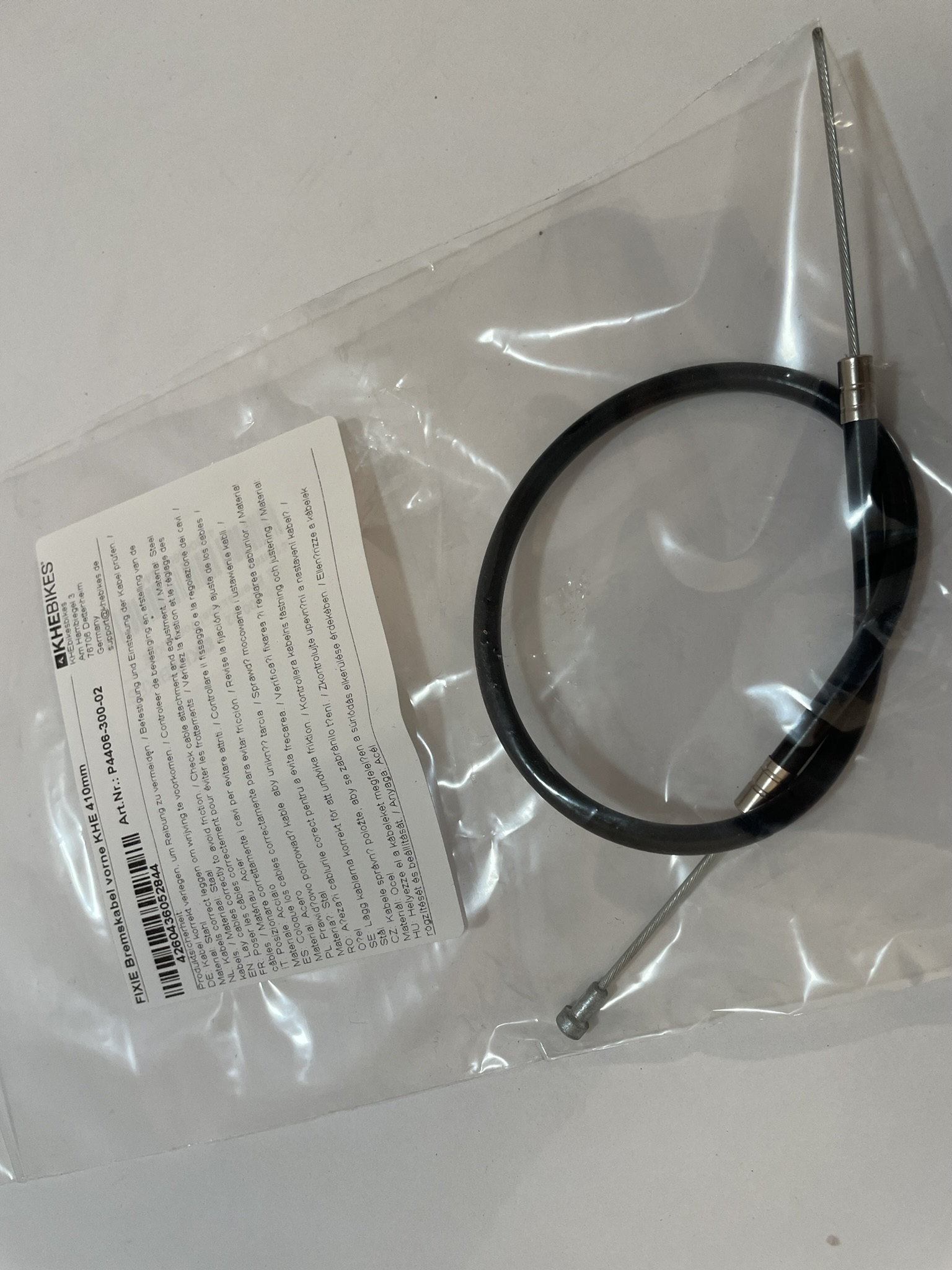 FIXIE brake cable front KHE 410mm