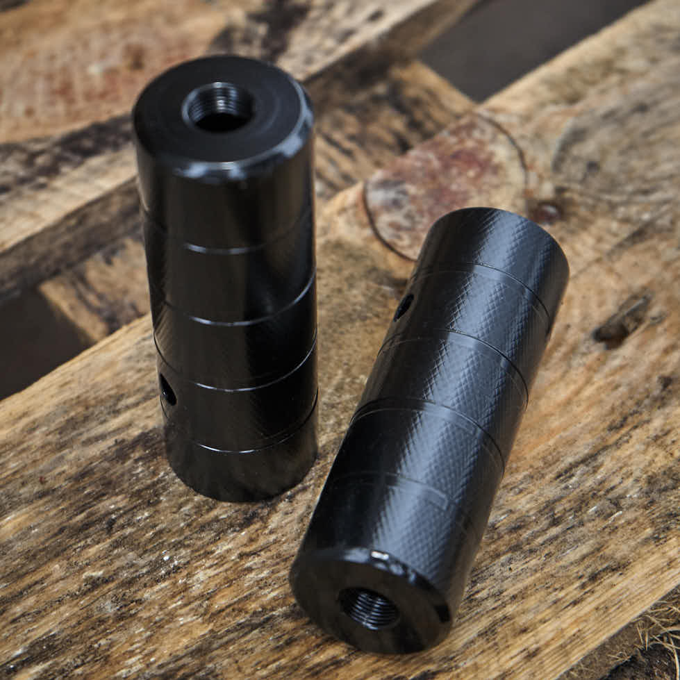 Black Steel Pegs für 14mm Achsen aus HiTen Stahl