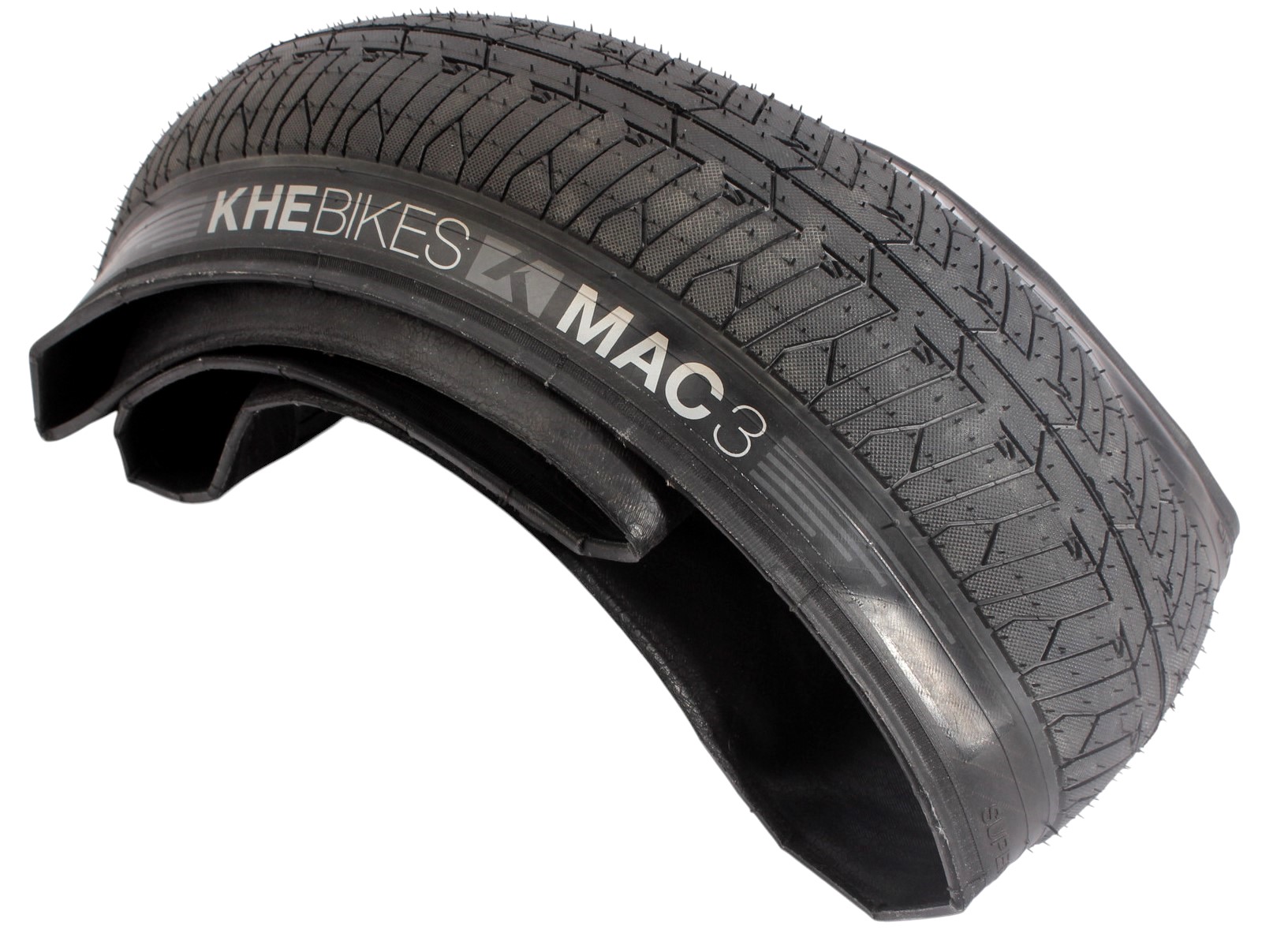 BMX folding tire KHE MAC3 20 inch x 2.40 inch – black