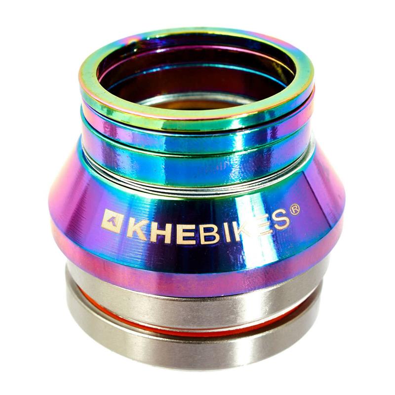 BMX Steuersatz KHEbikes aus 3 Spacern Oil Slick