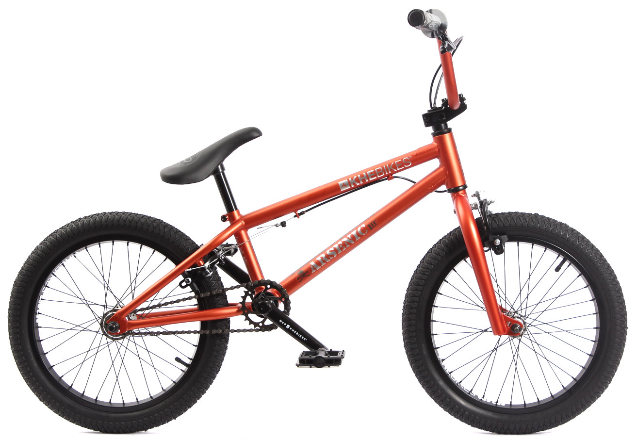 Seitenansicht rotes BMX Rad KHEBikes Arsenic