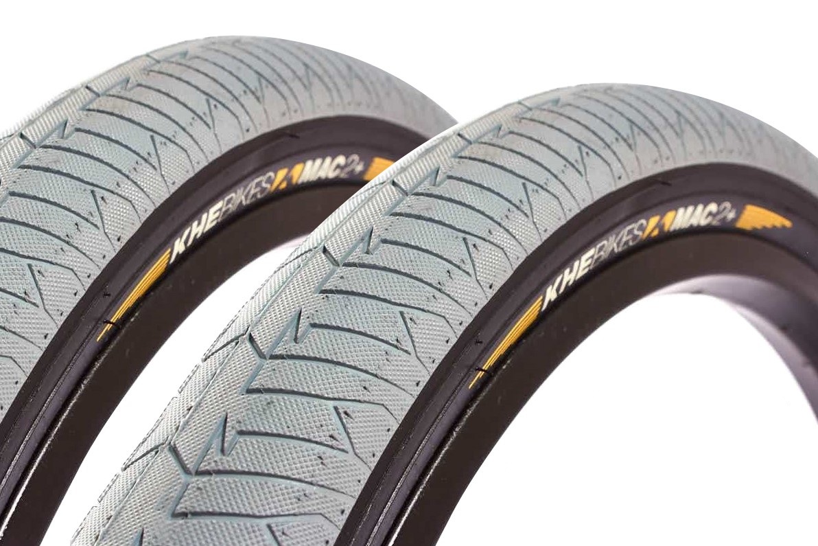 BMX tire set KHE MAC2+ 20 inch x 2.30 inch grey