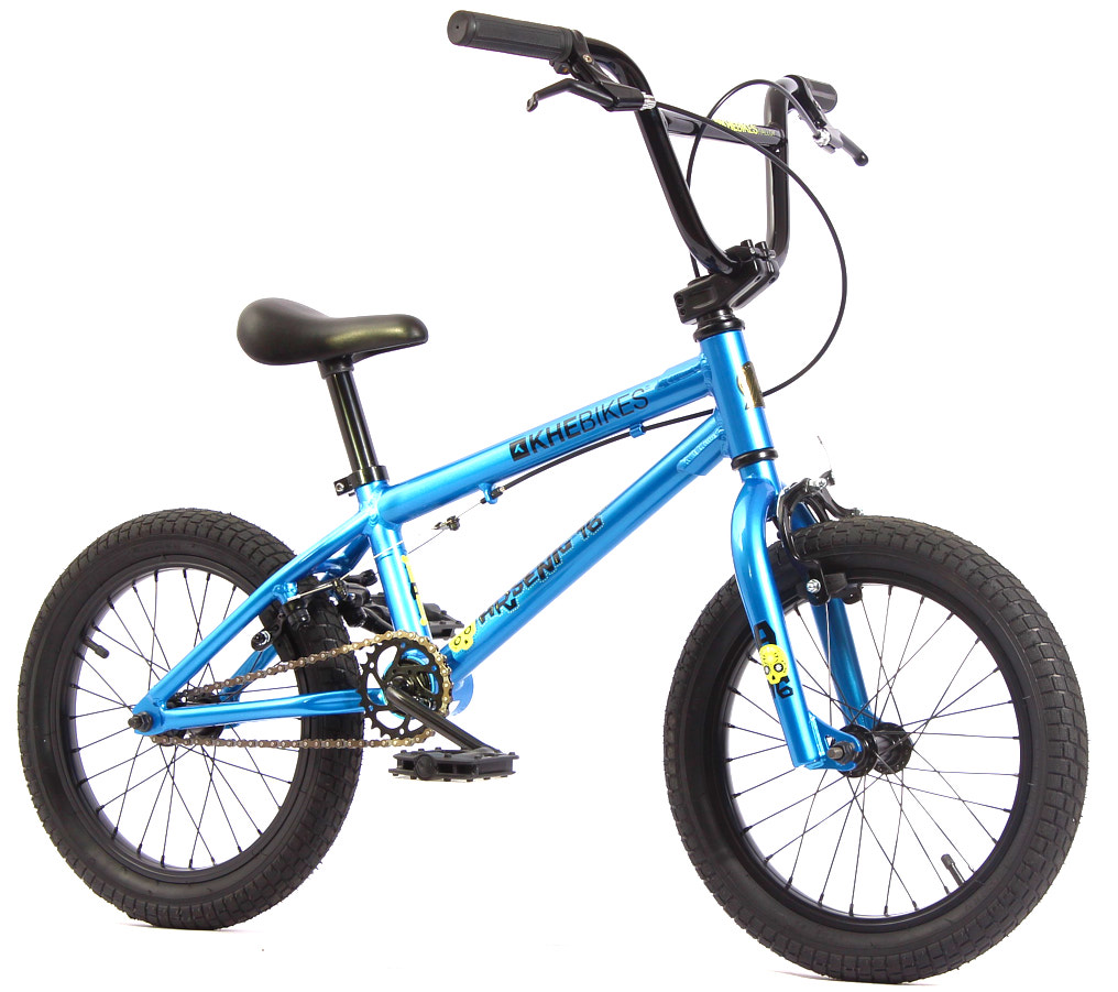 BMX Rad blau seitenansicht Kinder Aluminium