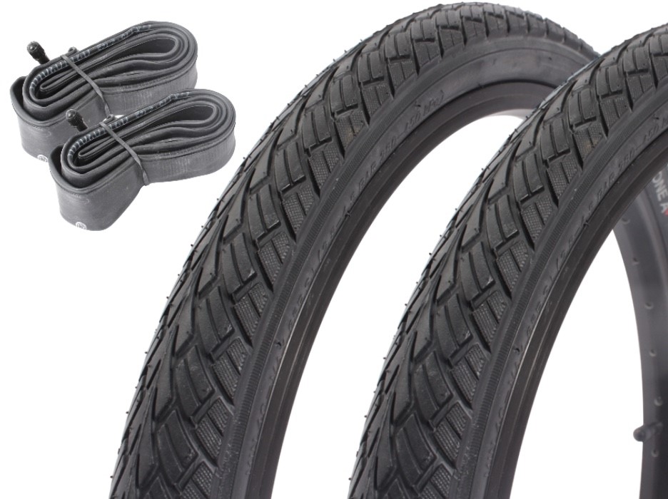 Bicycle tire set KUJO ONE 0 ONE A 20 inch x 1.75" + AV inner tube