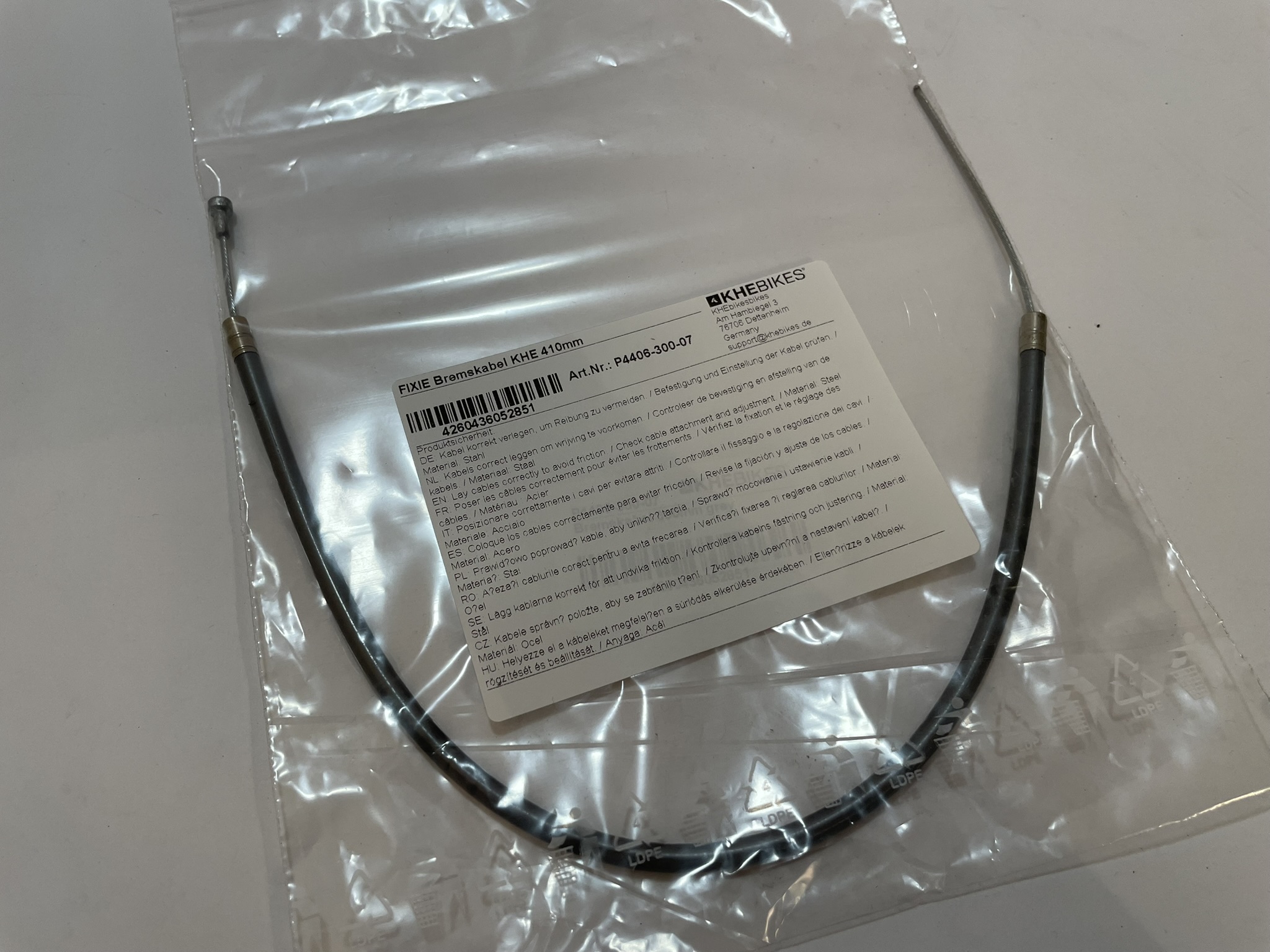 FIXIE brake cable KHE 410mm